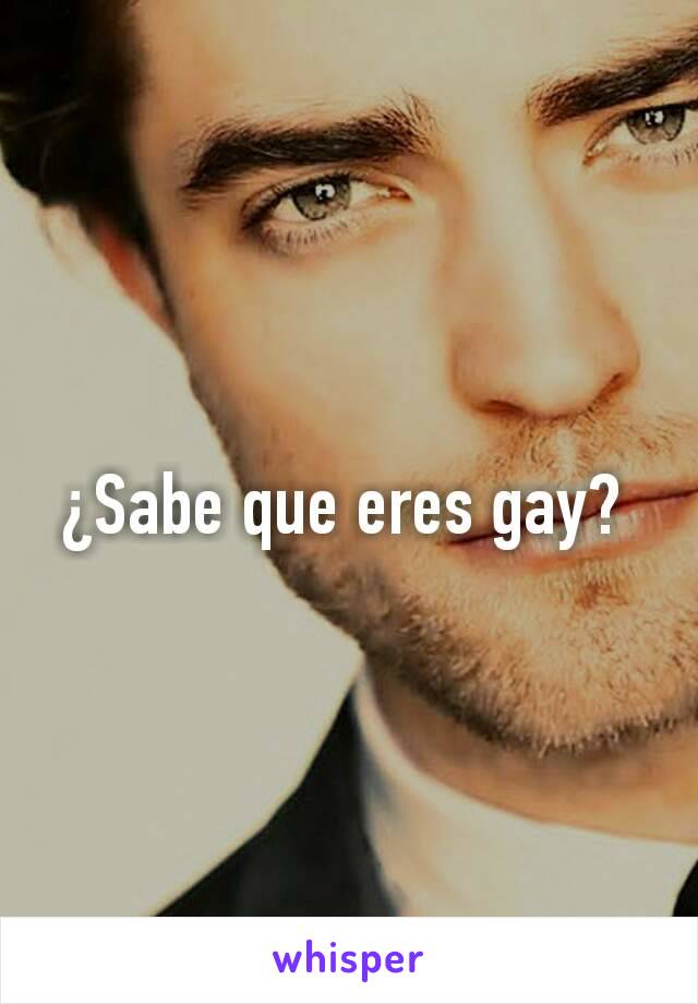 ¿Sabe que eres gay? 