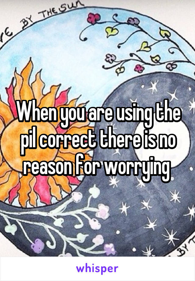 When you are using the pil correct there is no reason for worrying 