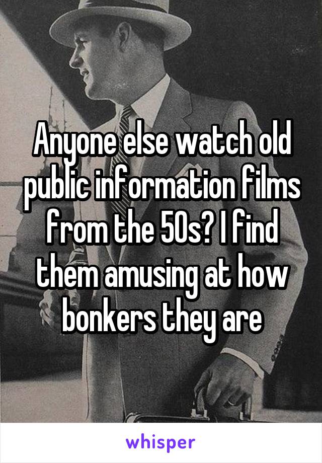 Anyone else watch old public information films from the 50s? I find them amusing at how bonkers they are