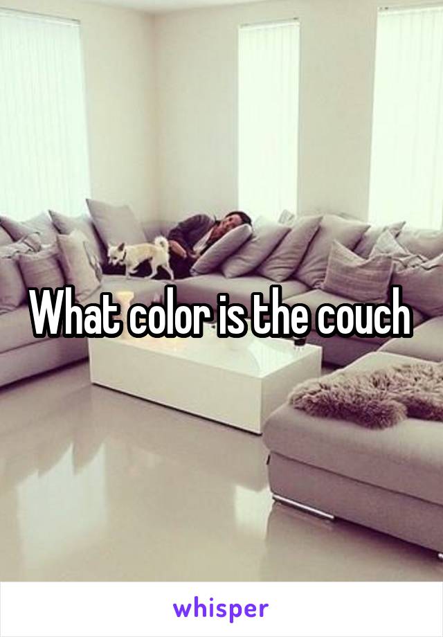 What color is the couch 