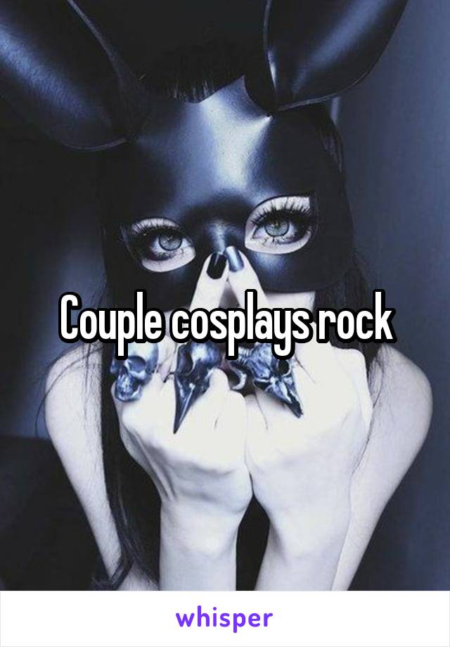 Couple cosplays rock