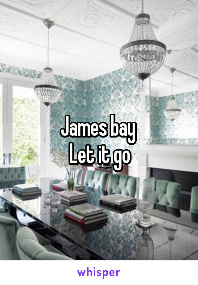 James bay 
Let it go