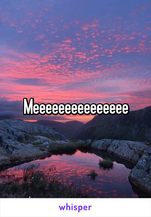 Meeeeeeeeeeeeeee