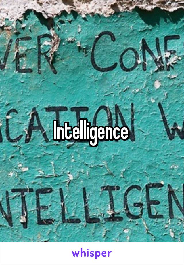 Intelligence 