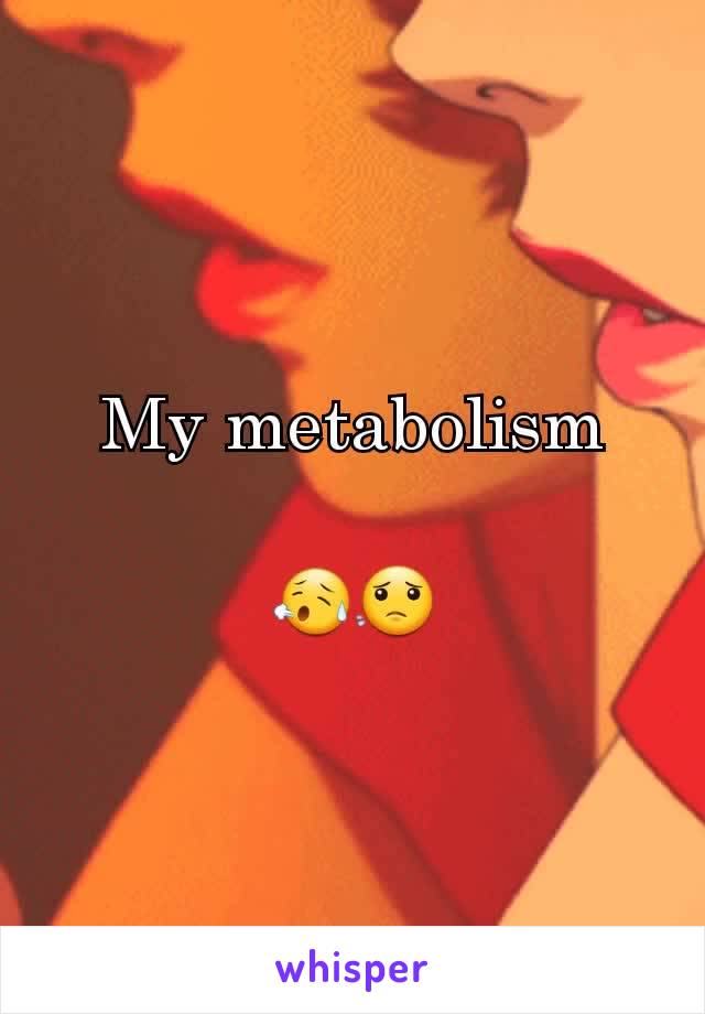 My metabolism

😥😟