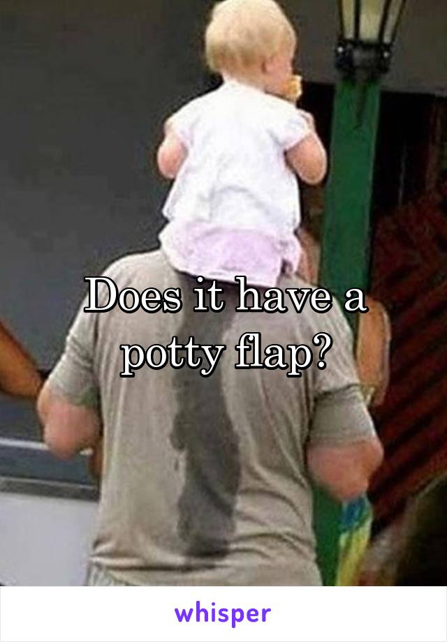 Does it have a potty flap?