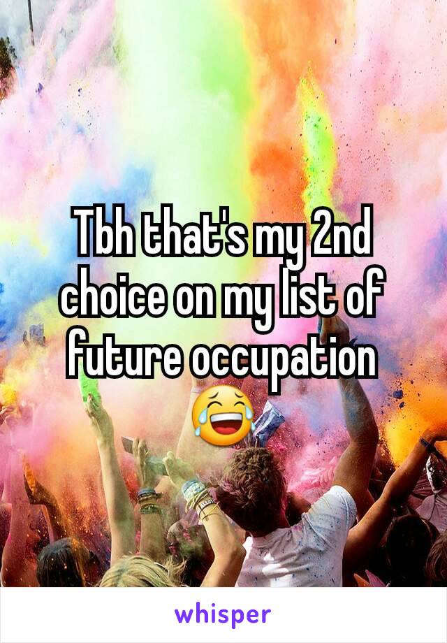 Tbh that's my 2nd choice on my list of future occupation 😂