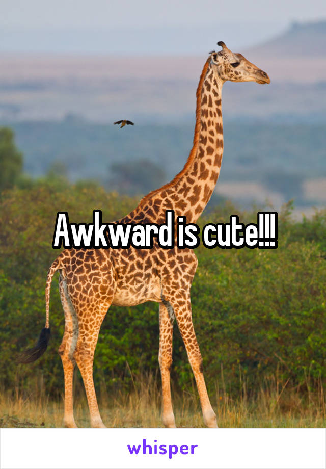 Awkward is cute!!!