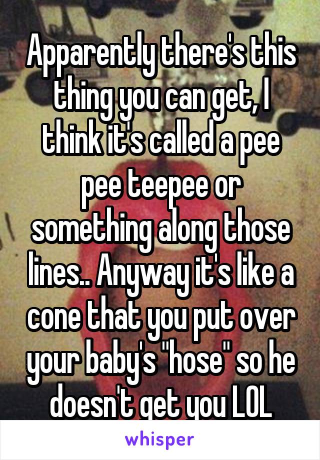 Apparently there's this thing you can get, I think it's called a pee pee teepee or something along those lines.. Anyway it's like a cone that you put over your baby's "hose" so he doesn't get you LOL