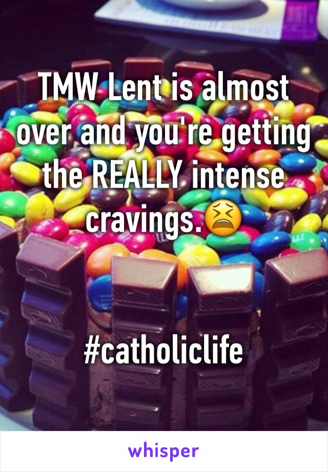 TMW Lent is almost over and you're getting the REALLY intense cravings.😫


#catholiclife 