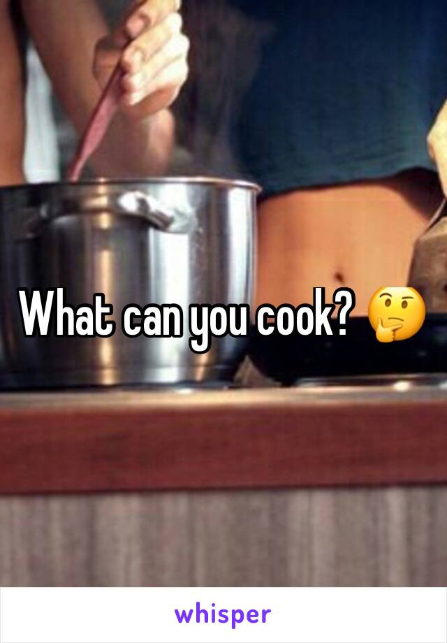 What can you cook? 🤔
