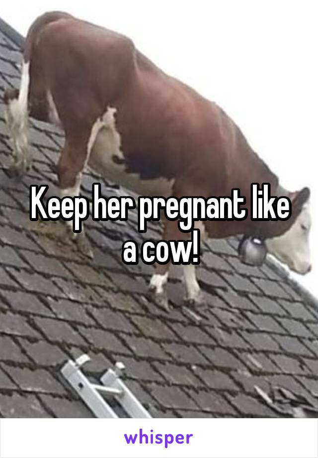 Keep her pregnant like a cow!