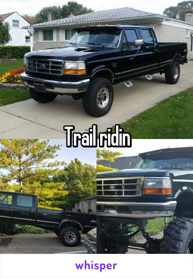 Trail ridin