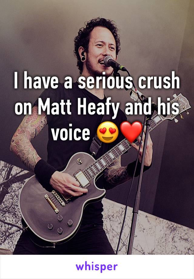 I have a serious crush on Matt Heafy and his voice 😍❤️