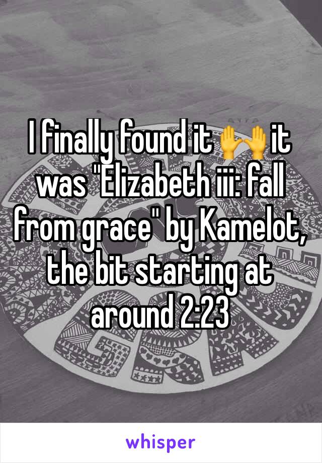 I finally found it 🙌 it was "Elizabeth iii: fall from grace" by Kamelot, the bit starting at around 2:23