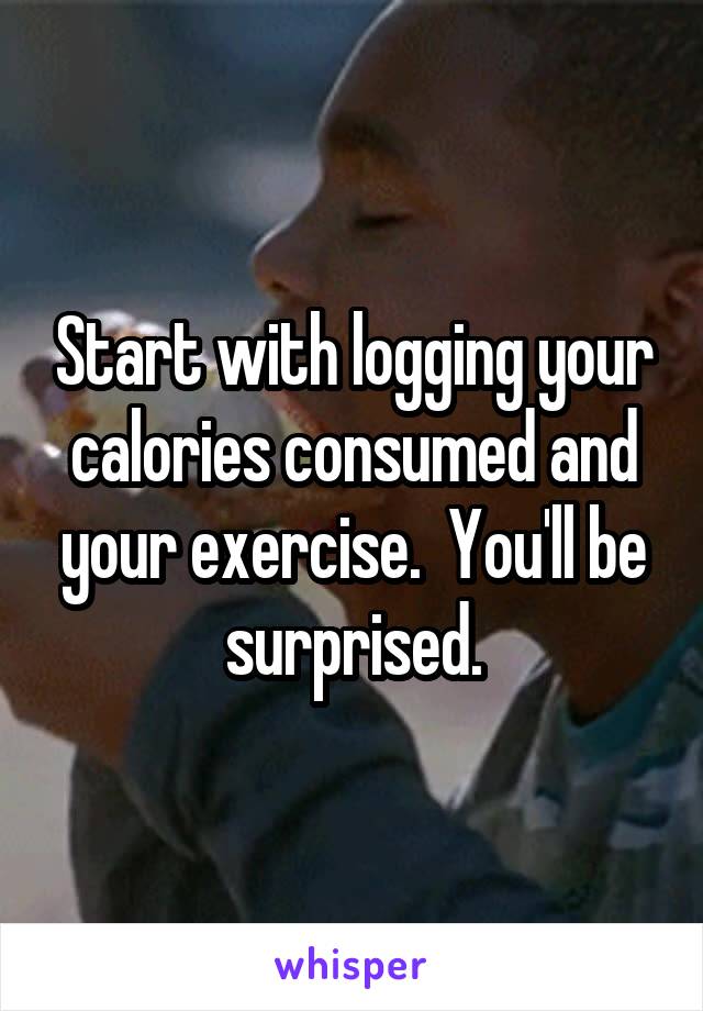 Start with logging your calories consumed and your exercise.  You'll be surprised.