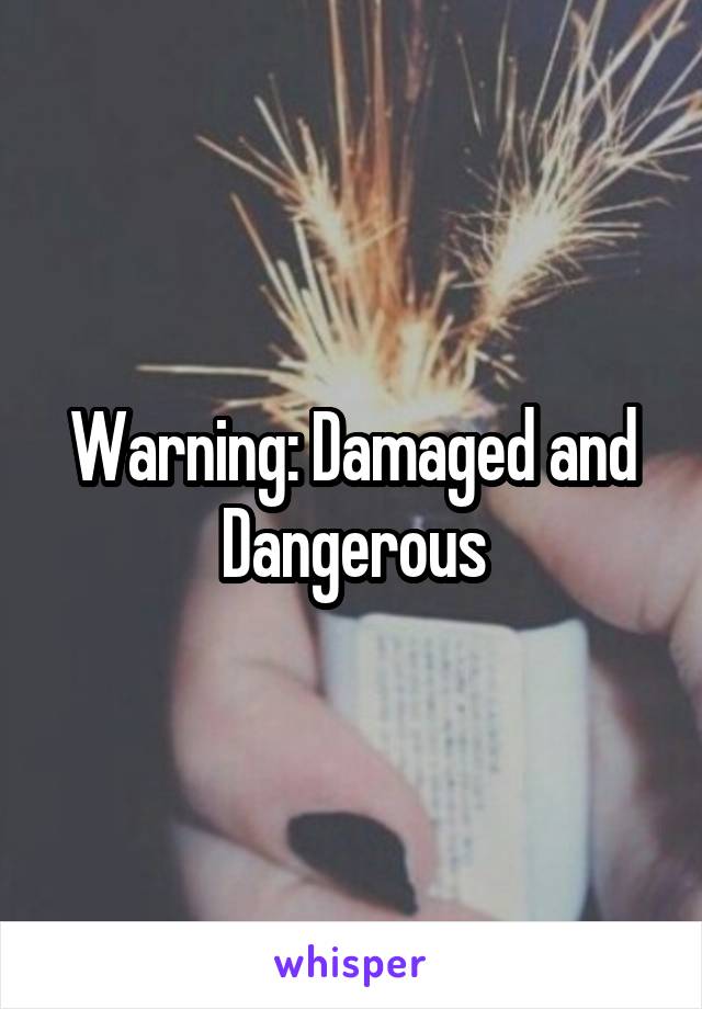 Warning: Damaged and Dangerous