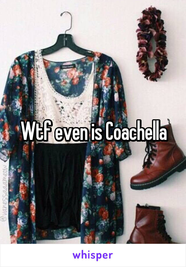 Wtf even is Coachella