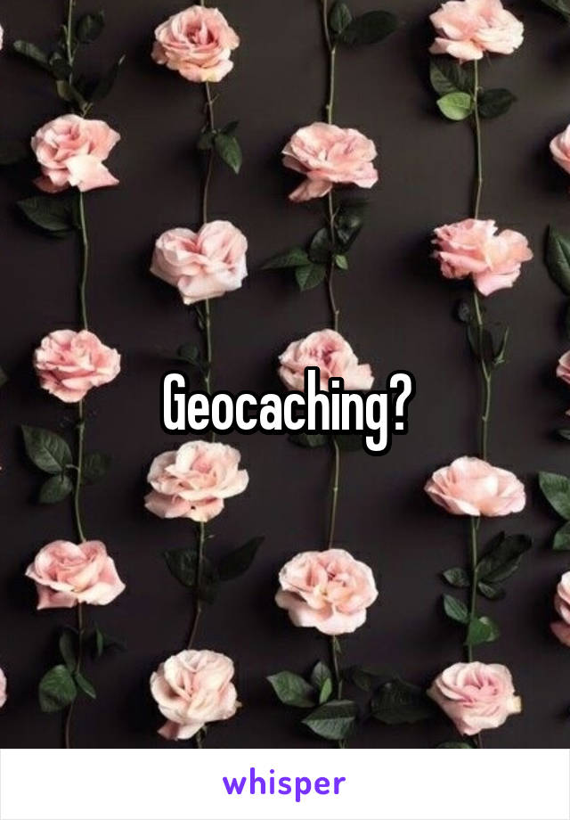Geocaching?