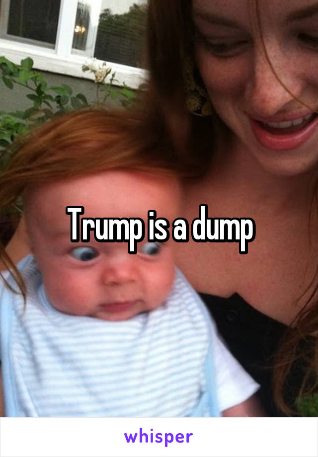 Trump is a dump