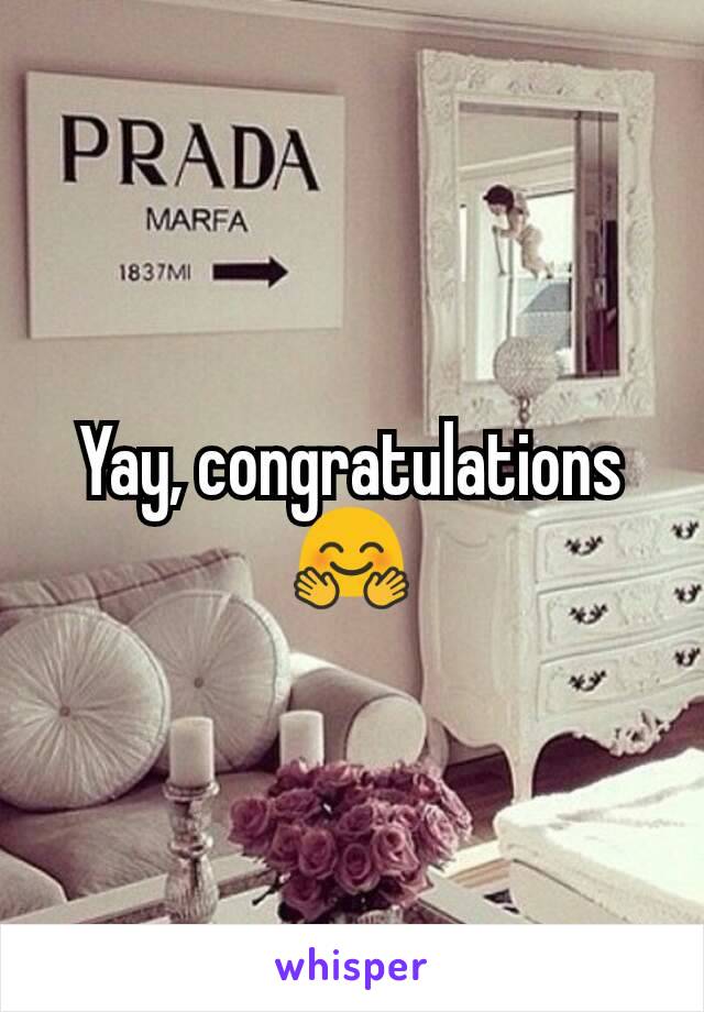 Yay, congratulations 🤗