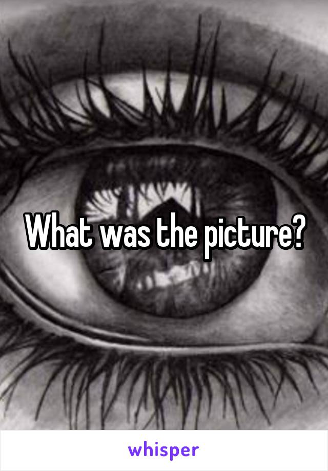 What was the picture?