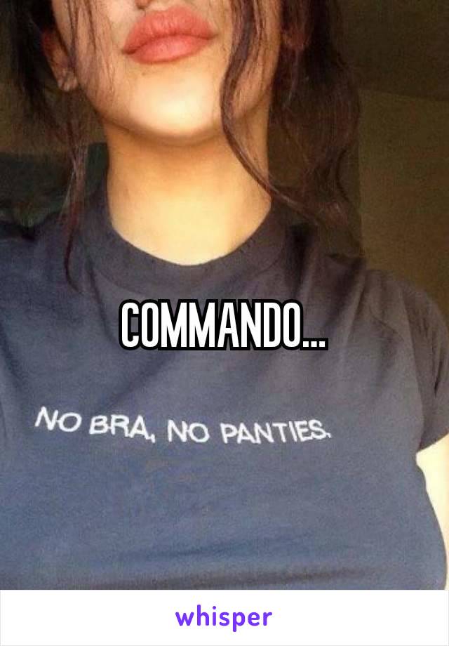 COMMANDO…