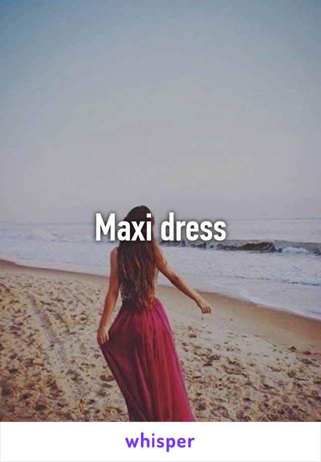 Maxi dress