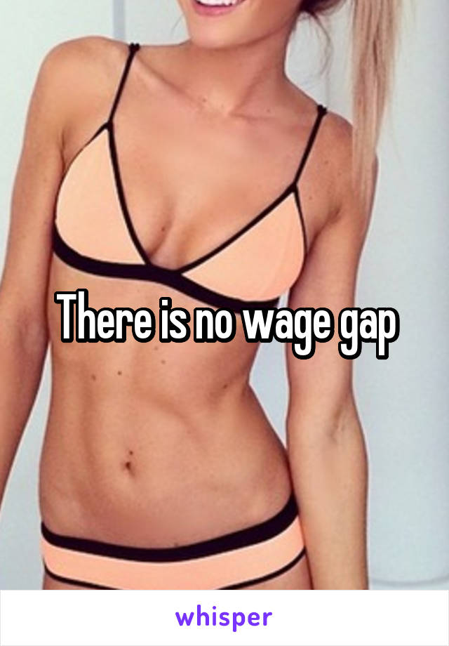 There is no wage gap