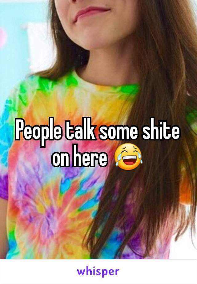 People talk some shite on here 😂