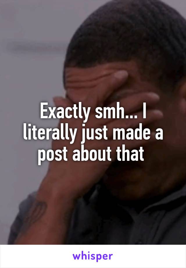 Exactly smh... I literally just made a post about that 