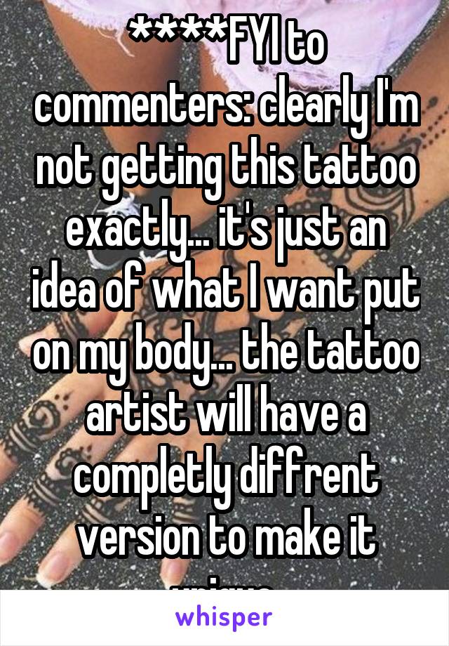 ****FYI to commenters: clearly I'm not getting this tattoo exactly... it's just an idea of what I want put on my body... the tattoo artist will have a completly diffrent version to make it unique.