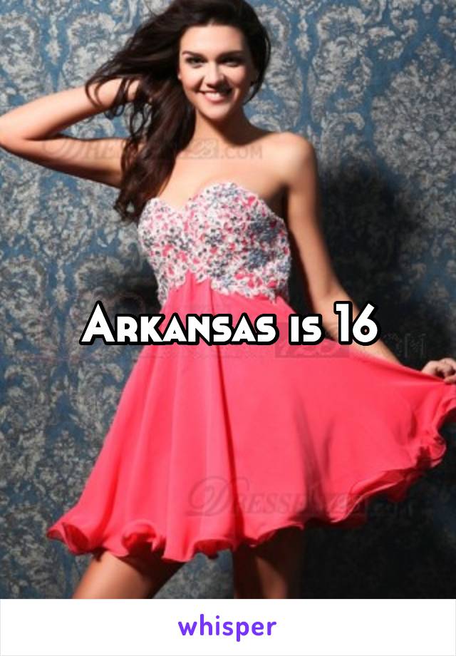 Arkansas is 16