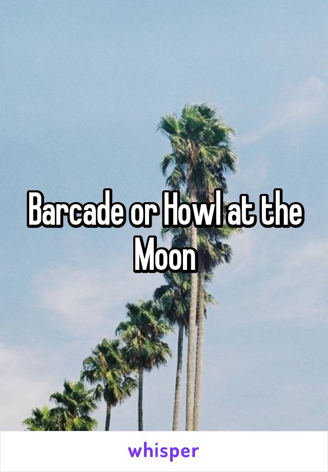 Barcade or Howl at the Moon