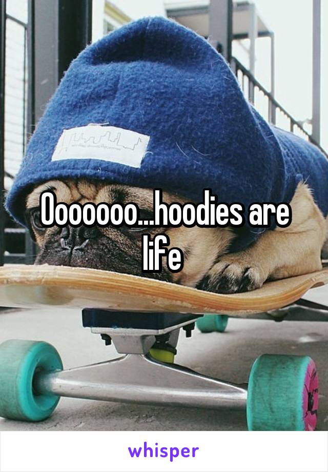 Ooooooo...hoodies are life 