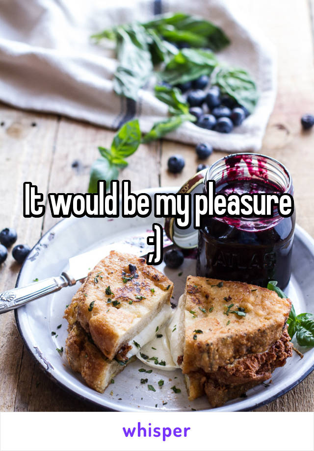 It would be my pleasure ;) 