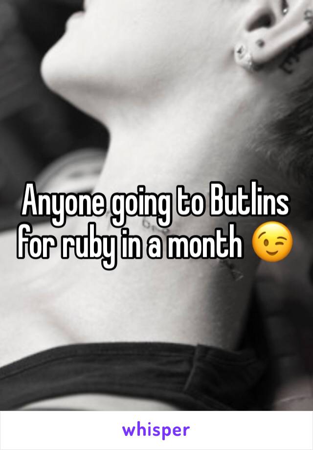 Anyone going to Butlins for ruby in a month 😉