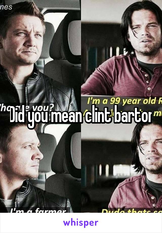 Did you mean clint barton