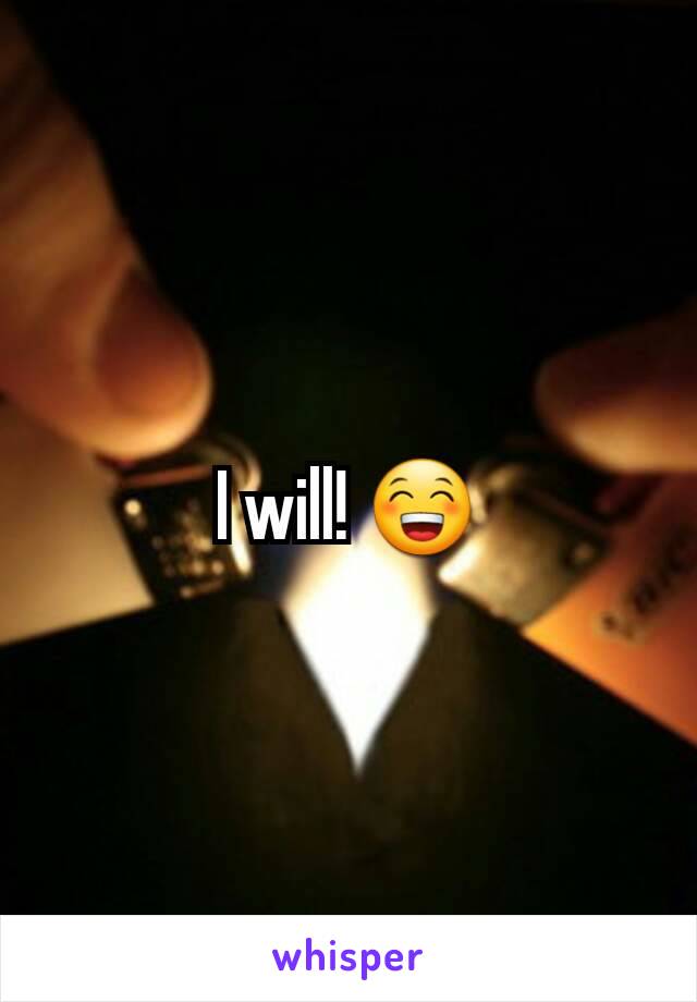 I will! 😁