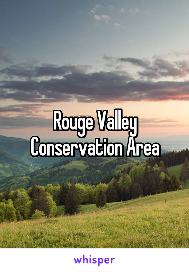 Rouge Valley Conservation Area