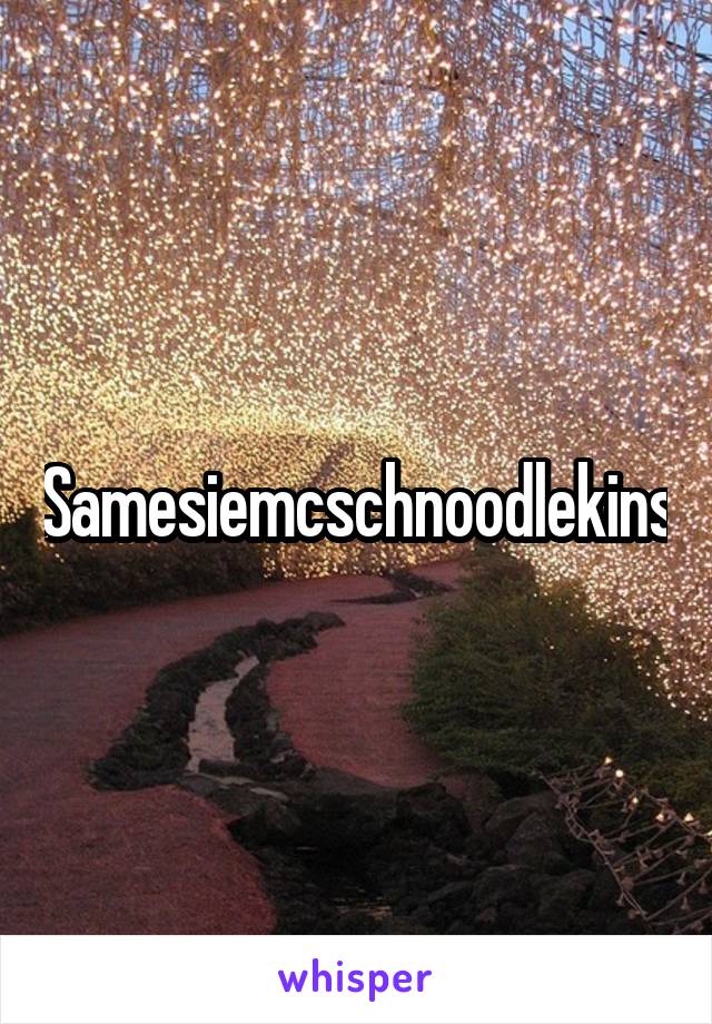 Samesiemcschnoodlekins