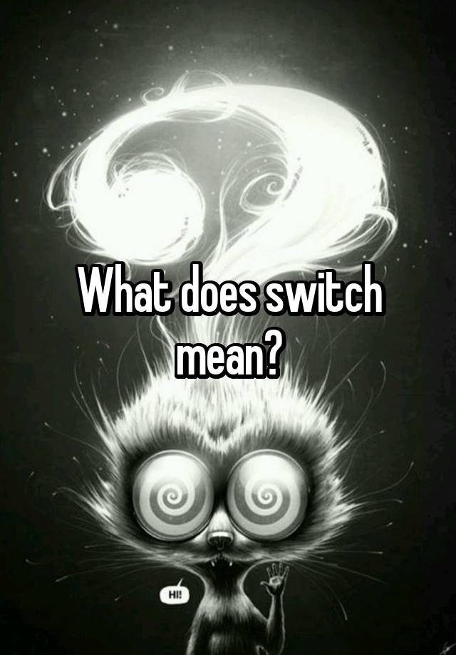 what-does-switch-mean