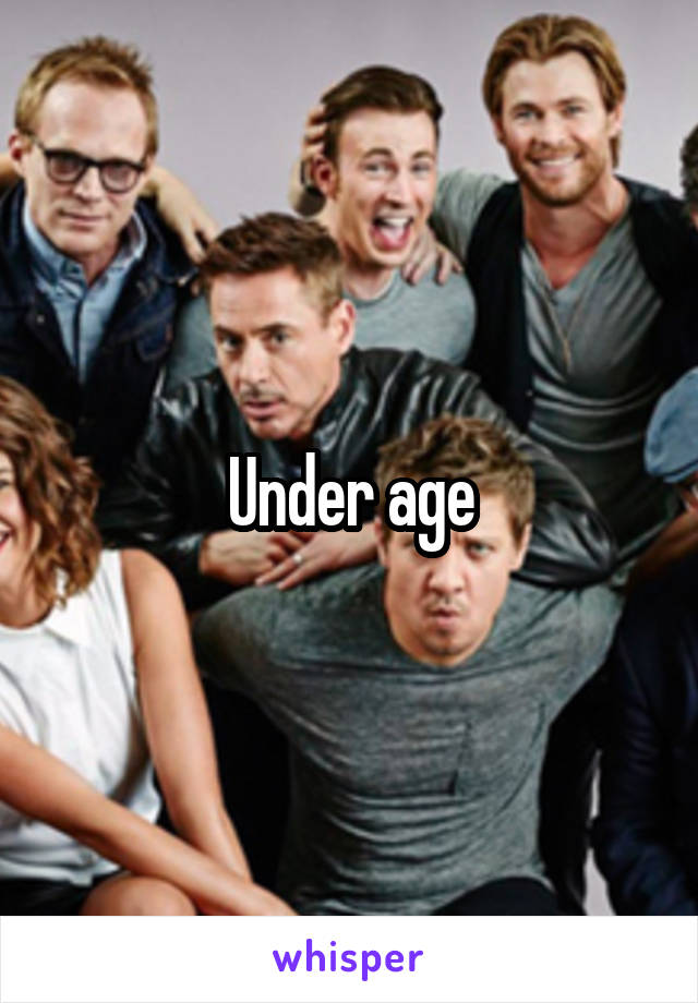 Under age