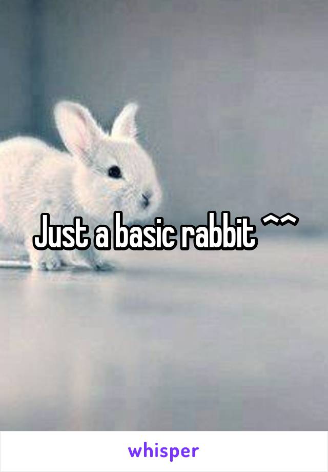 Just a basic rabbit ^^