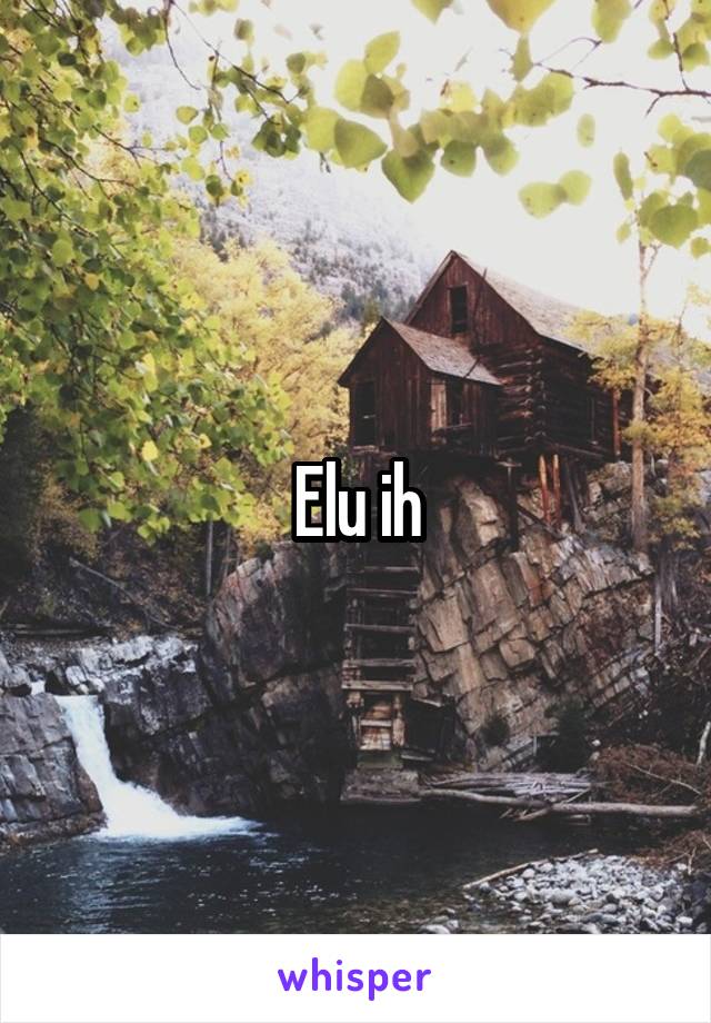 Elu ih