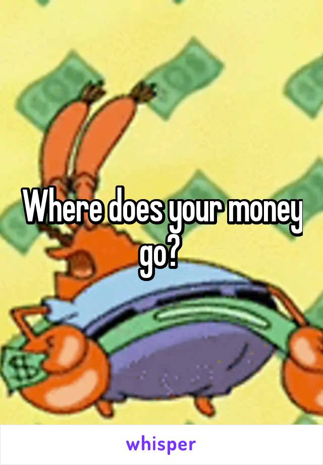 Where does your money go? 