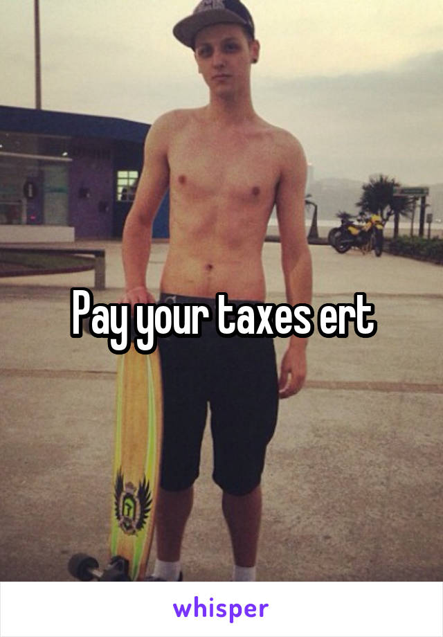 Pay your taxes ert