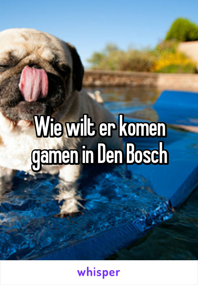 Wie wilt er komen gamen in Den Bosch