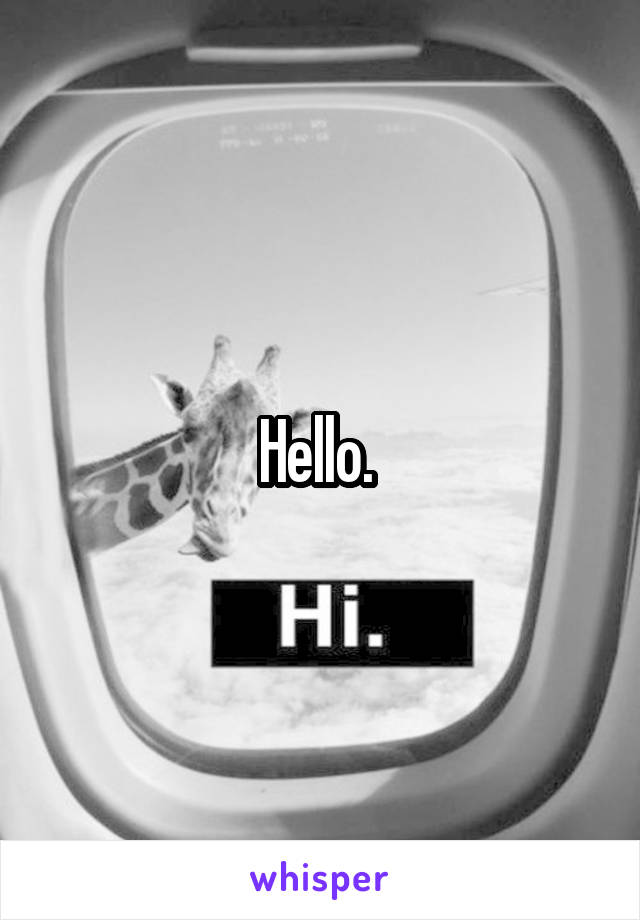 Hello. 