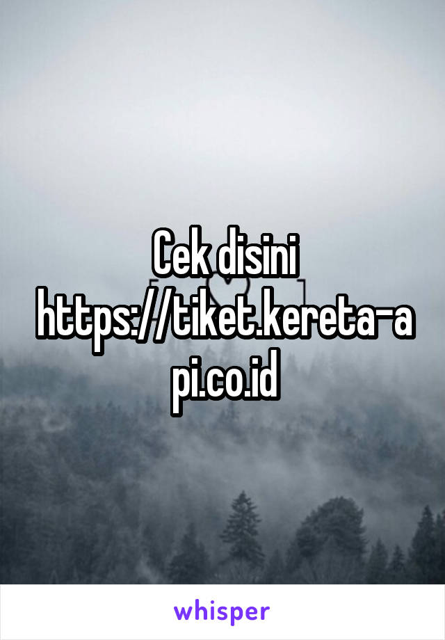 Cek disini
https://tiket.kereta-api.co.id